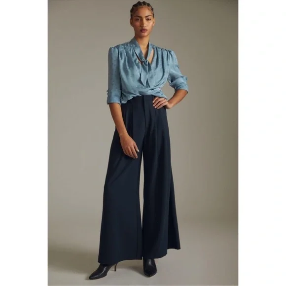 Favorite Daughter The Favorite Pleated High Rise Pants Trouser Anthropologie NWT